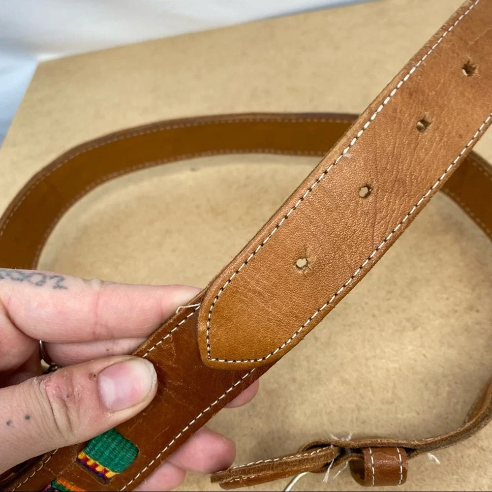 Genuine Leather South Western Embroidery Belt